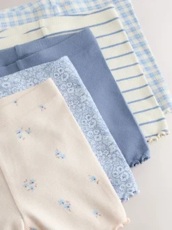 Blue Ribbed Shorts 5 Pack (3mths-7yrs)