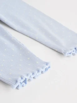 Blue Spot Baby Long Sleeve Frill Top And Leggings Set (0mths-2yrs)