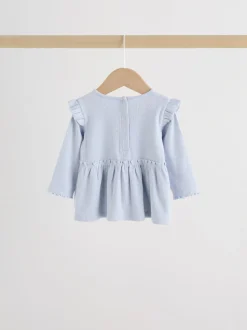 Blue Spot Baby Long Sleeve Frill Top And Leggings Set (0mths-2yrs)