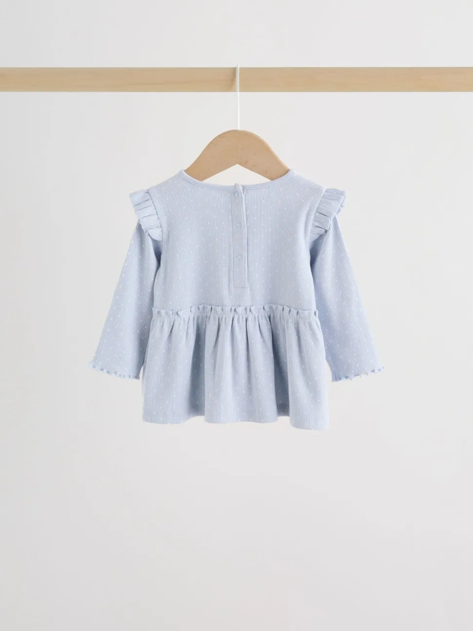 Blue Spot Baby Long Sleeve Frill Top And Leggings Set (0mths-2yrs)