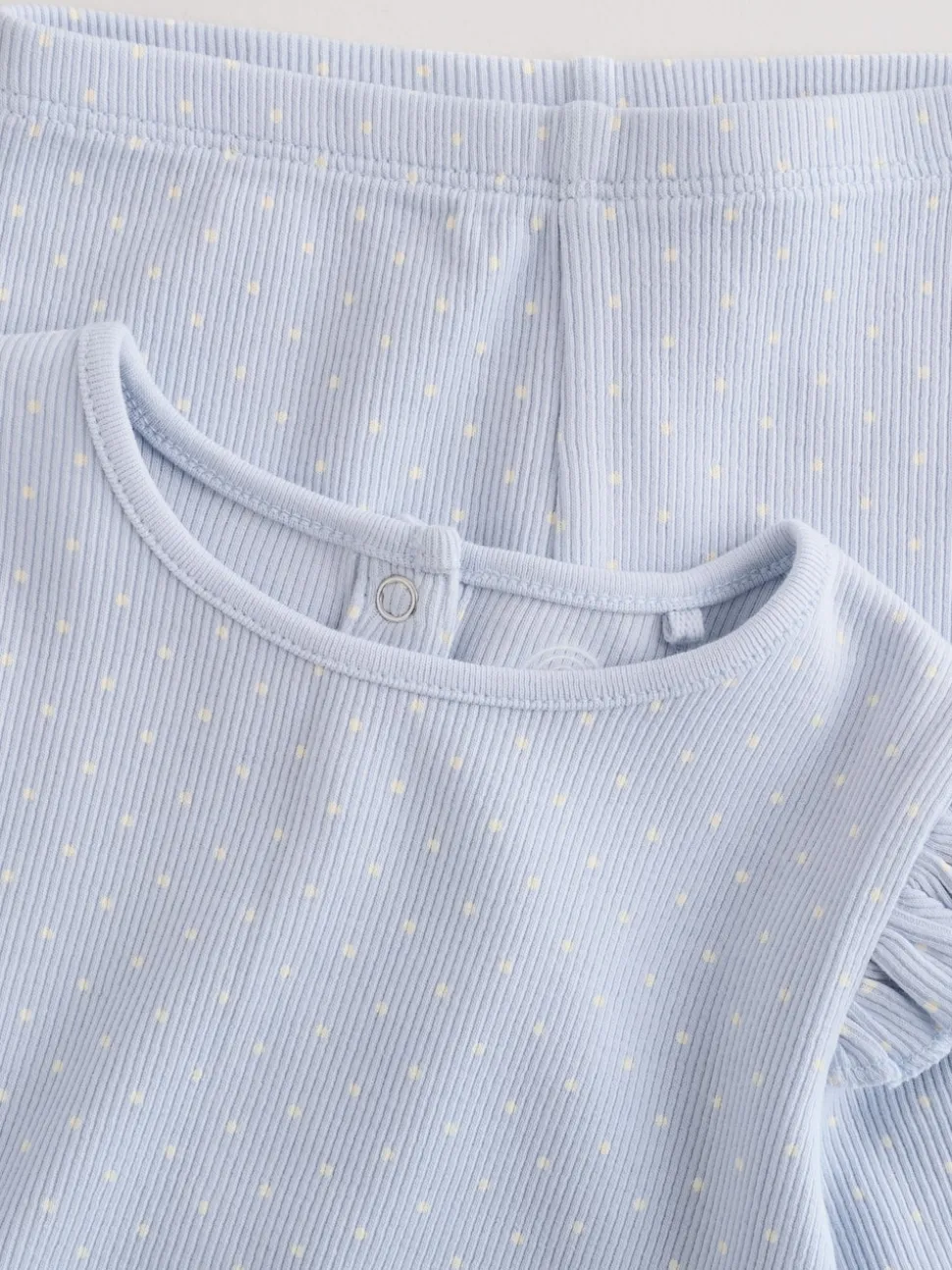 Blue Spot Baby Long Sleeve Frill Top And Leggings Set (0mths-2yrs)
