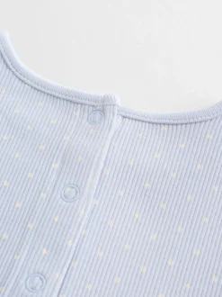 Blue Spot Baby Long Sleeve Frill Top And Leggings Set (0mths-2yrs)