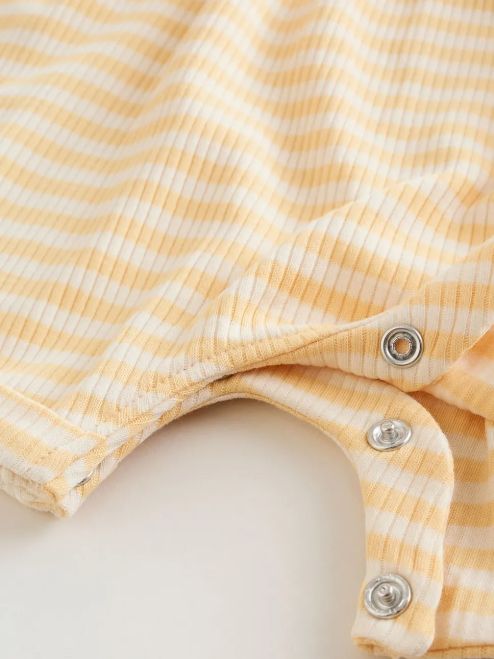 Blue and Lemon Printed Button T Shirt Jersey 3 Pack Baby Rompers