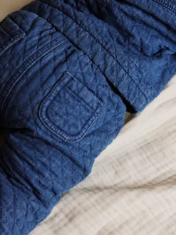 Blue Baby Denim Jacket Trousers and T-Shirt 3 Piece Set (0mths-2yrs)