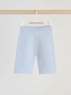 Blue Baby Knitted Top and Leggings Set 2 Piece (0mths-2yrs)