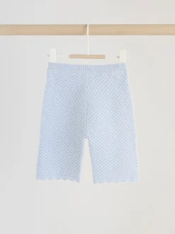 Blue Baby Knitted Top and Leggings Set 2 Piece (0mths-2yrs)