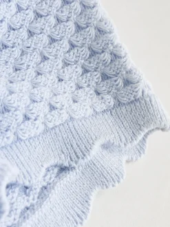 Blue Baby Knitted Top and Leggings Set 2 Piece (0mths-2yrs)