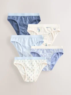 Blue Bikini Briefs 5 Pack (1.5-16yrs)