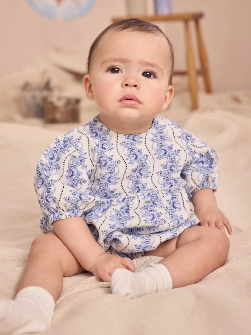 Blue Cath Kidston Baby Romper