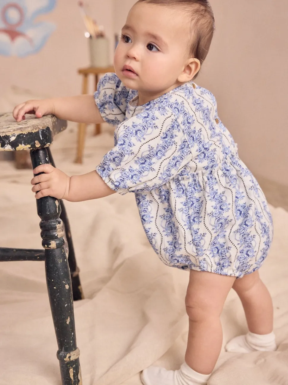 Blue Cath Kidston Baby Romper