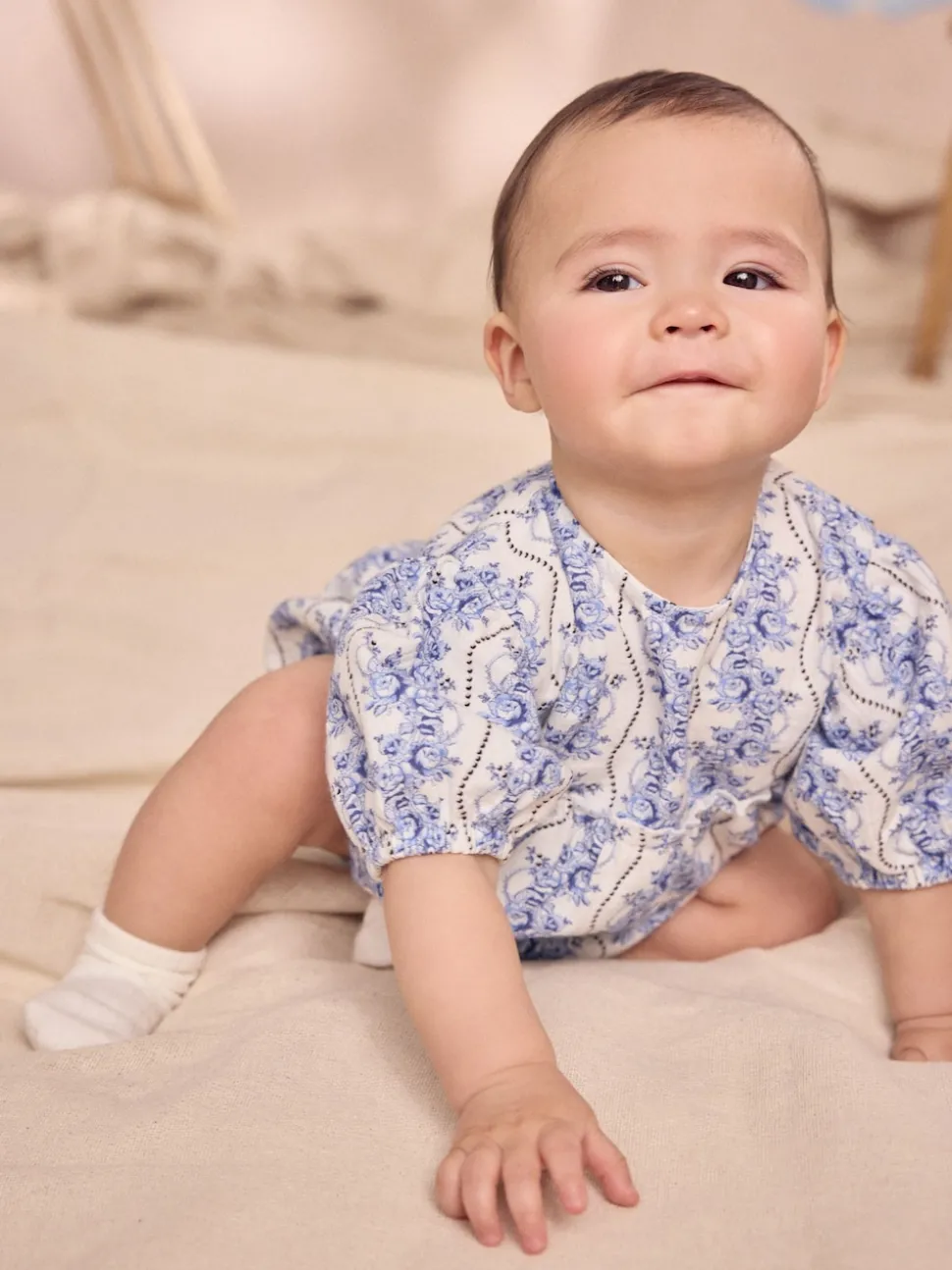 Blue Cath Kidston Baby Romper