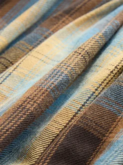 Blue Check Puffball Skirt (3-16yrs)