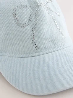 Blue 100% Cotton Denim Baseball Cap (1-16yrs)