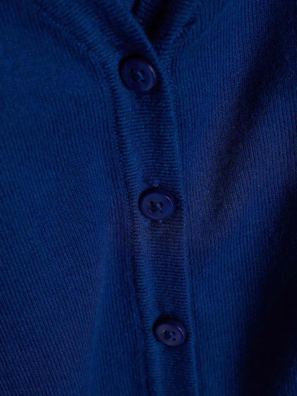 Blue Cotton Rich School V-Neck Cardigan (3-16yrs)