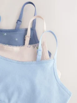 Blue Crop Tops 3 Pack (5-16yrs)