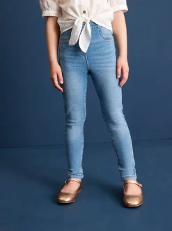 Blue Elasticated Waist Jeggings 2 Pack (3-16yrs)