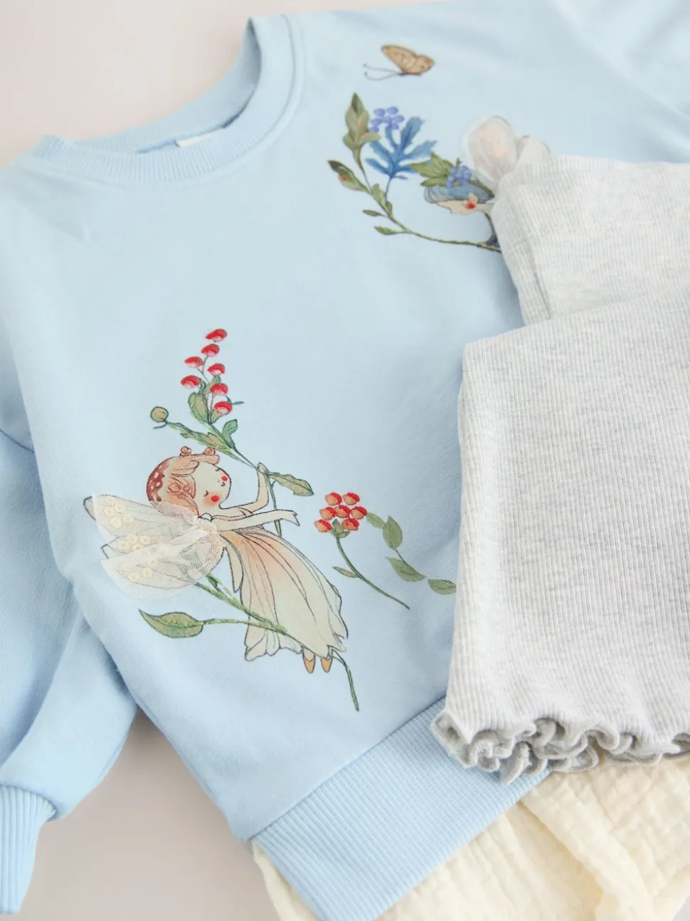 Blue Fairy Long Sleeve Top and Leggings Set (3mths-7yrs)