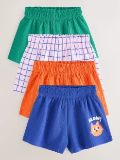 Blue/Green Shorts 4 Pack (3mths-7yrs)
