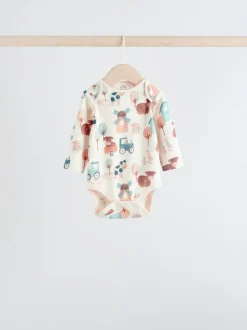 Blue Hamish Long Sleeve Bodysuits 3 Pack