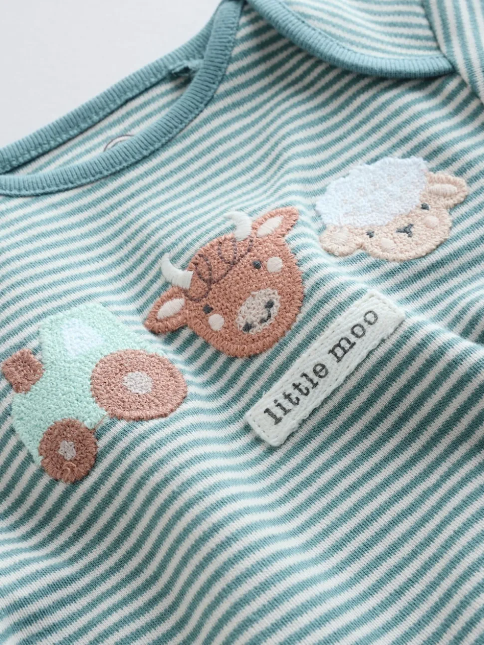 Blue Hamish Long Sleeve Bodysuits 3 Pack