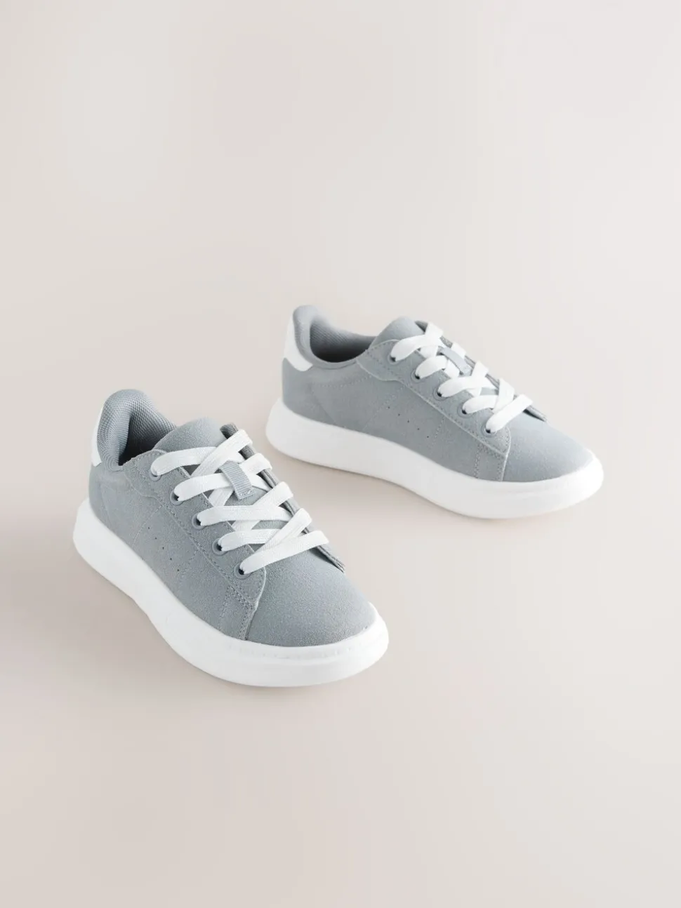 Blue Lace Up Trainers