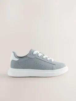 Blue Lace Up Trainers