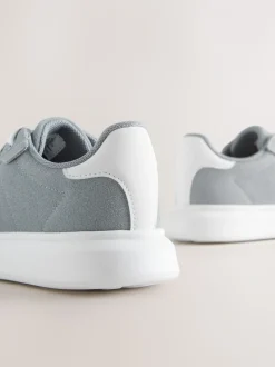 Blue Lace Up Trainers