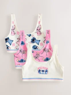 Blue Lilo And Stitch Disney Crop Tops 3 Pack (5-16yrs)