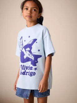 Blue Olivia Rodrigo Oversized T-Shirt (3-16yrs)