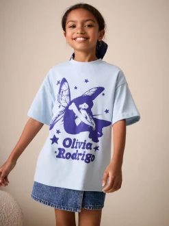 Blue Olivia Rodrigo Oversized T-Shirt (3-16yrs)
