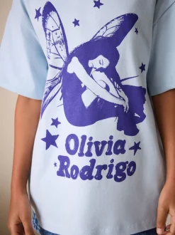 Blue Olivia Rodrigo Oversized T-Shirt (3-16yrs)