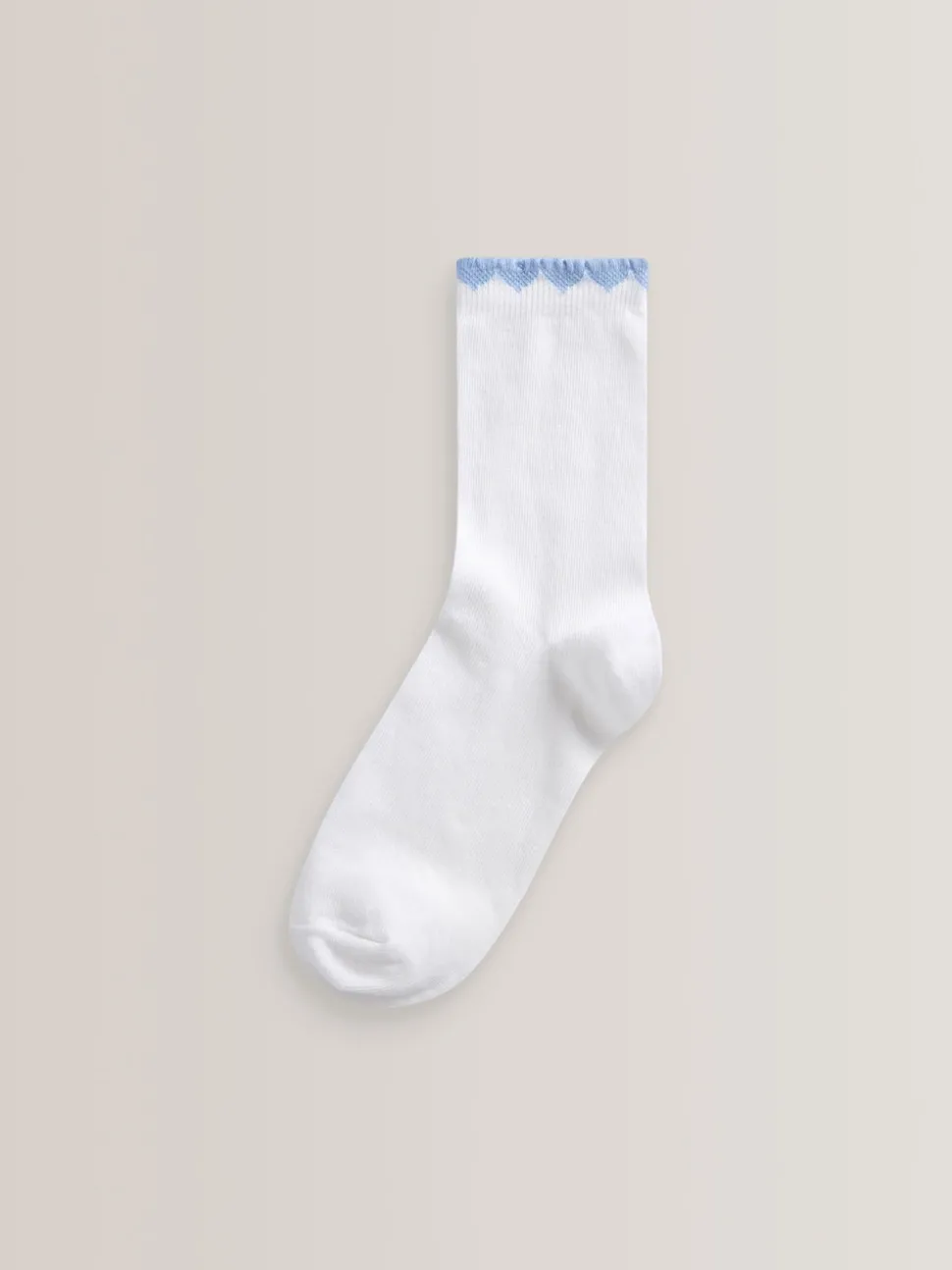 Blue 5 Pack Cotton Rich Gingham Ankle School Socks