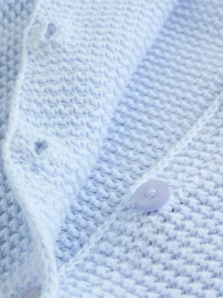 Blue Peplum Baby Knitted Cardigan (0mths-2yrs)