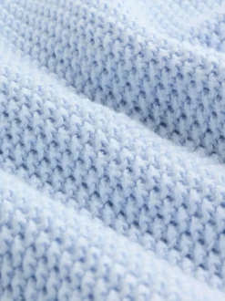 Blue Peplum Baby Knitted Cardigan (0mths-2yrs)
