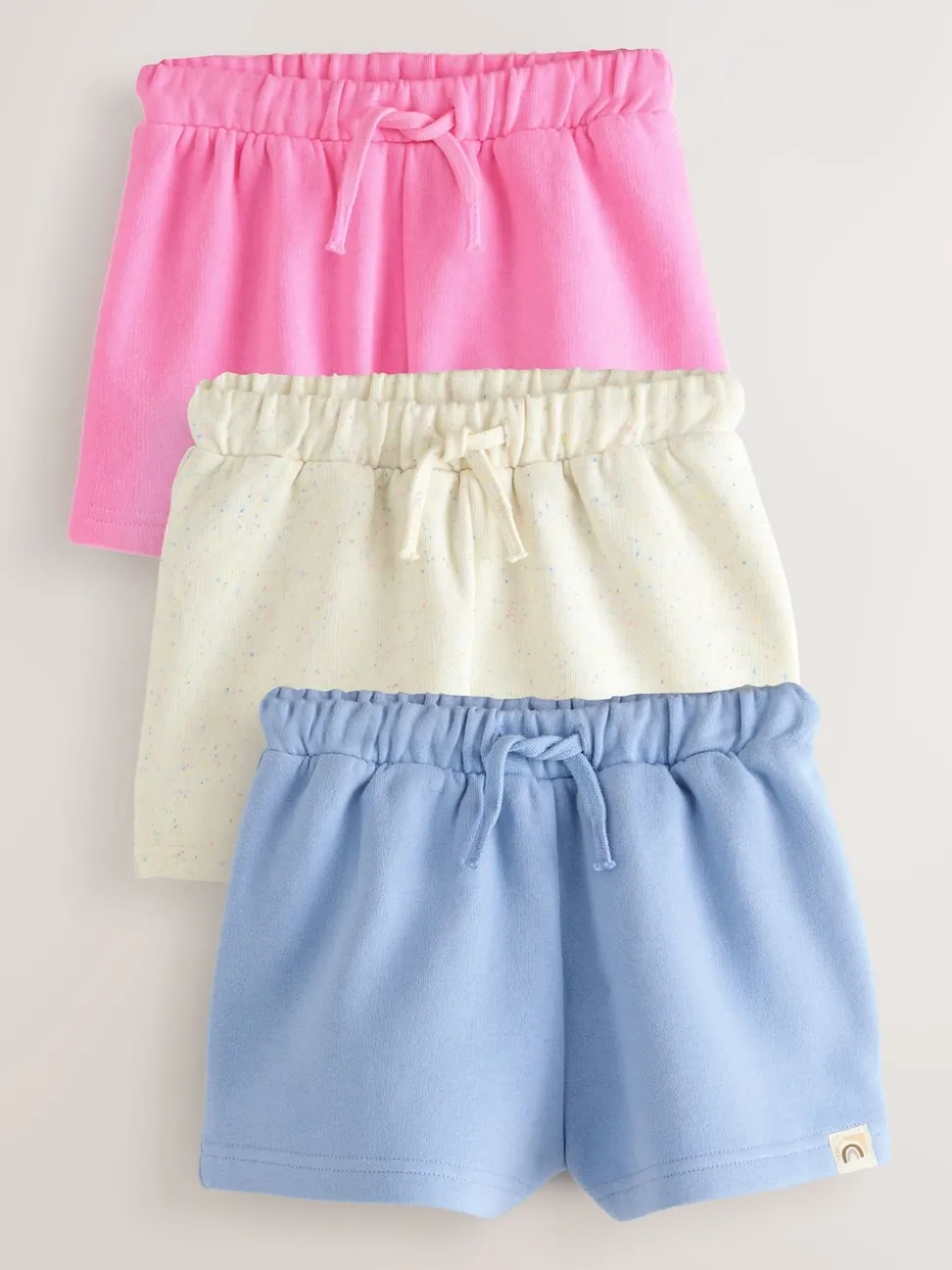 Blue/Pink/Oatmeal Shorts Set 3 Pack (3mths-7yrs)