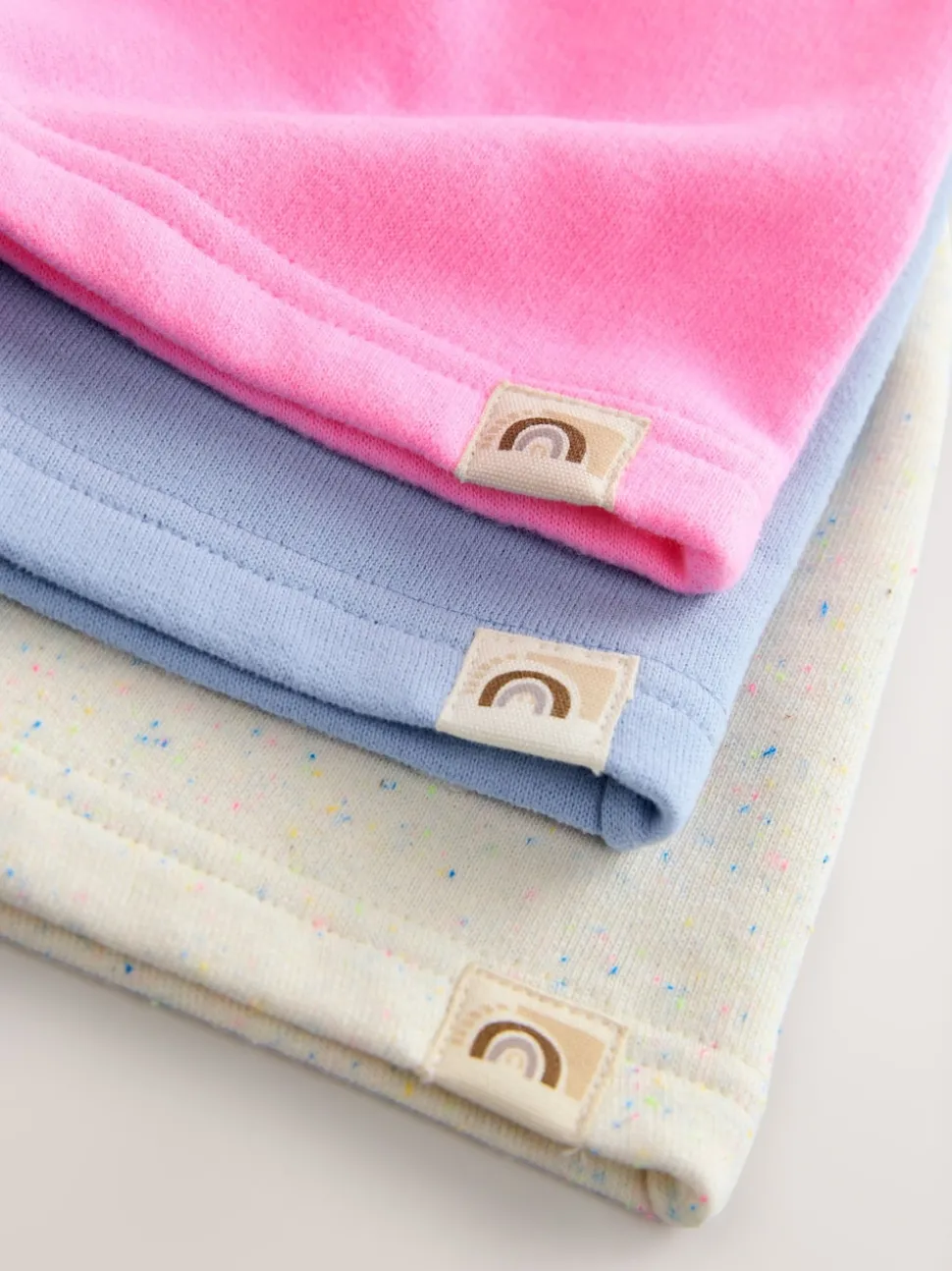 Blue/Pink/Oatmeal Shorts Set 3 Pack (3mths-7yrs)