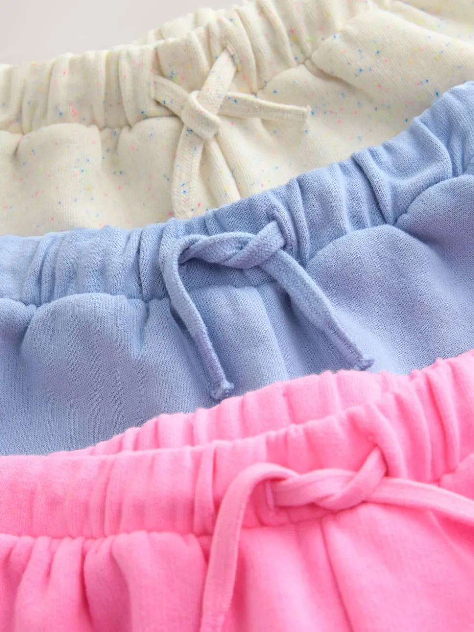 Blue/Pink/Oatmeal Shorts Set 3 Pack (3mths-7yrs)