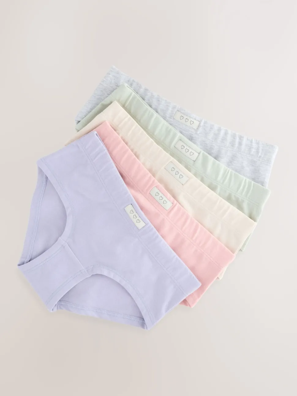Blue/Pink Soft Touch Hipsters 5 Pack (2-16yrs)