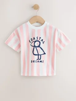 Blue/Pink T-Shirts 4 Pack (3mths-7yrs)