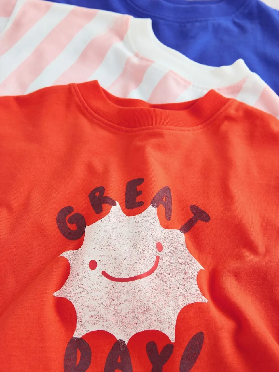 Blue/Pink T-Shirts 4 Pack (3mths-7yrs)