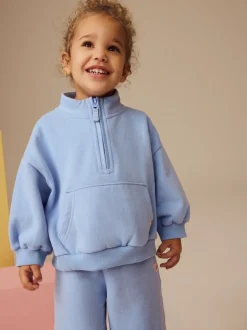 Blue Quarter Zip Sweatshirt (3mths-7yrs)
