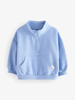 Blue Quarter Zip Sweatshirt (3mths-7yrs)