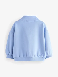 Blue Quarter Zip Sweatshirt (3mths-7yrs)