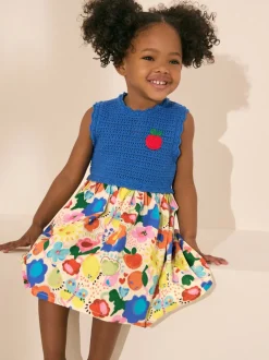 Blue Rainbow Bright Summer Dress (3mths-7yrs)