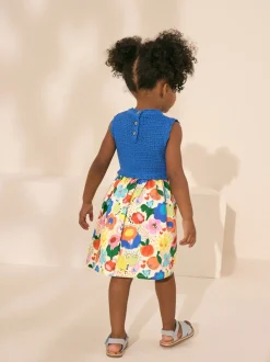 Blue Rainbow Bright Summer Dress (3mths-7yrs)