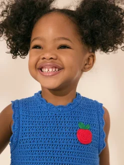Blue Rainbow Bright Summer Dress (3mths-7yrs)
