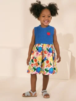 Blue Rainbow Bright Summer Dress (3mths-7yrs)