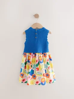 Blue Rainbow Bright Summer Dress (3mths-7yrs)
