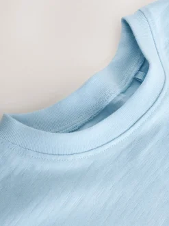 Blue Short Sleeve Peplum T-Shirt (3mths-7yrs)