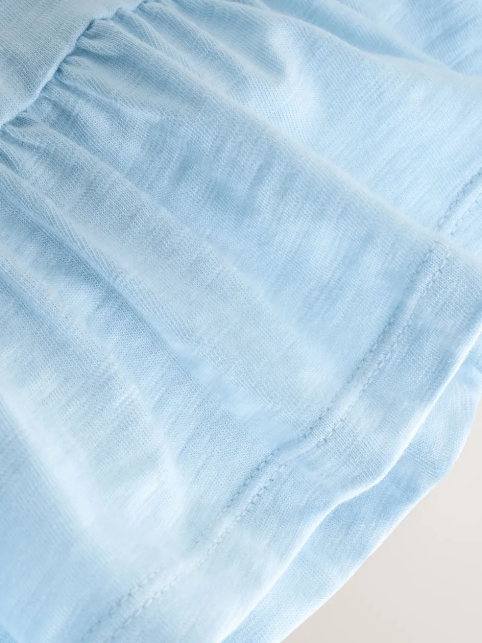 Blue Short Sleeve Peplum T-Shirt (3mths-7yrs)